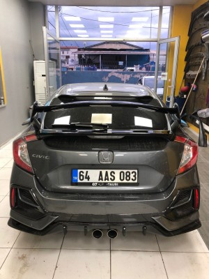 HONDA CİVİC HB FK7 2016 + TYPER YÜKSEK SPOİLER