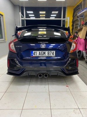 HONDA CİVİC HB FK7 2016 + TYPER YÜKSEK SPOİLER